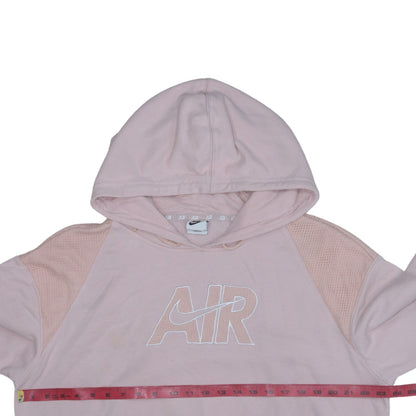 Nike Women’s Pink Pullover Hoodie Small AIR Logo Casual Hooded Sweatshirt