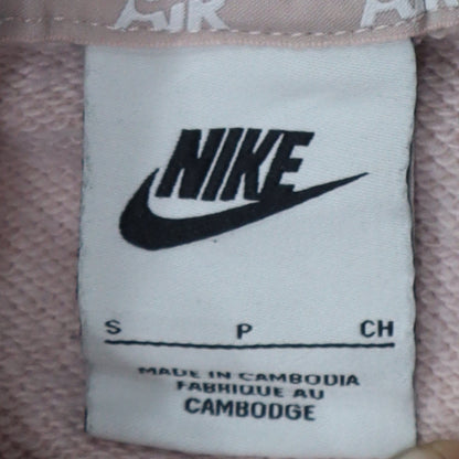 Nike Women’s Pink Pullover Hoodie Small AIR Logo Casual Hooded Sweatshirt