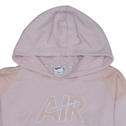Nike Women’s Pink Pullover Hoodie Small AIR Logo Casual Hooded Sweatshirt