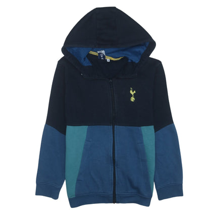 Tottenham Hotspur Boys Blue Full Zip Hoodie Size 13 Colourblock Official Merchandise