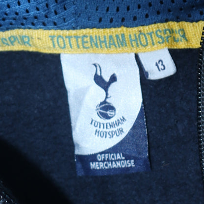 Tottenham Hotspur Boys Blue Full Zip Hoodie Size 13 Colourblock Official Merchandise