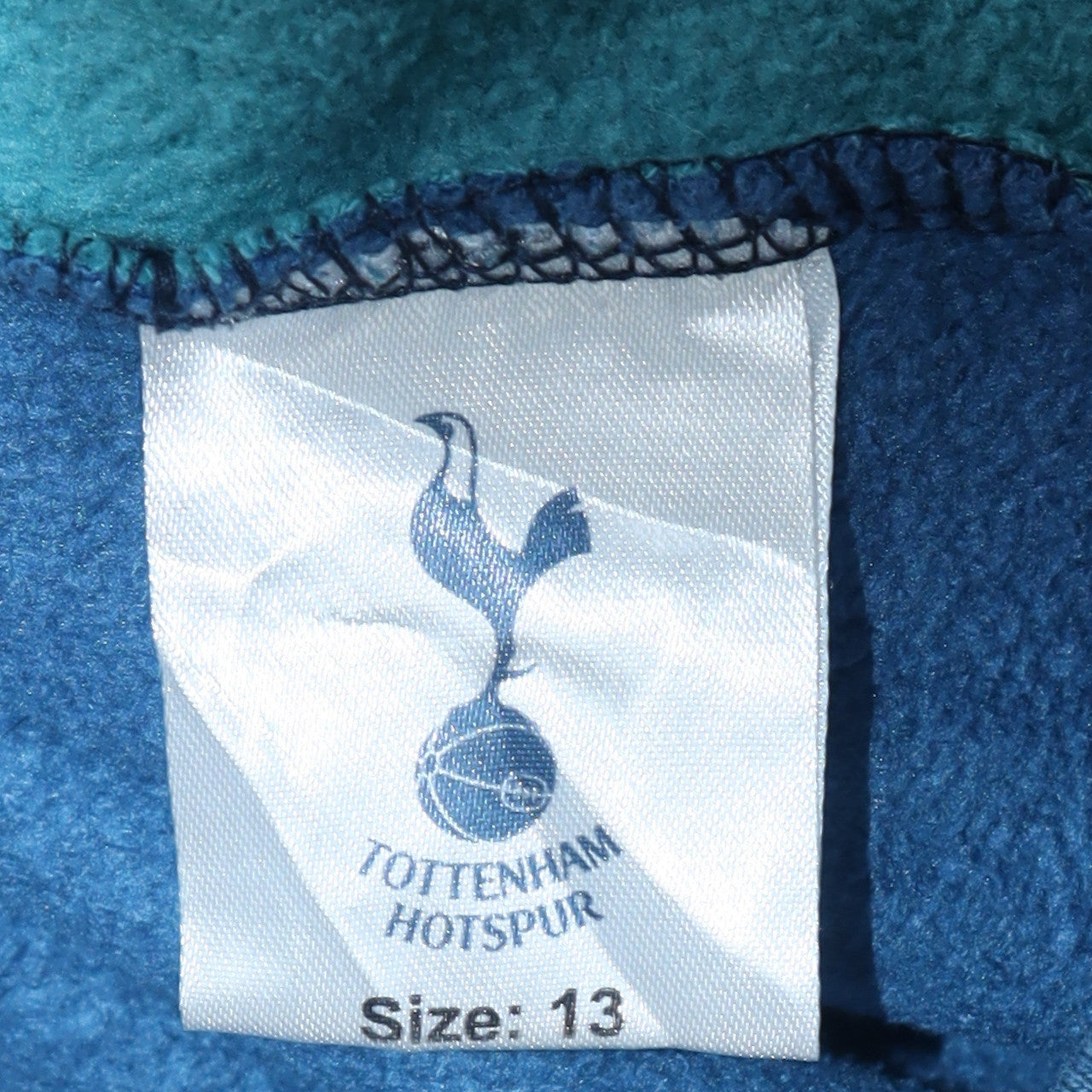 Tottenham Hotspur Boys Blue Full Zip Hoodie Size 13 Colourblock Official Merchandise