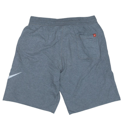 Nike Men's Grey Regular Fit Sweat Shorts Size L with Drawstring Waist