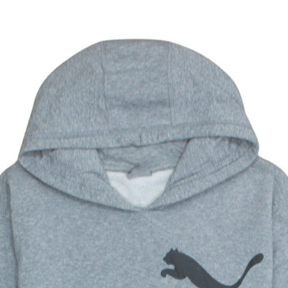 Puma Men’s Grey XL Pullover Hoodie Sweatshirt with Logo Graphic