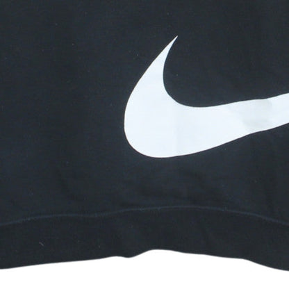 Nike Girls Black Sweatshirt L 13-14 Years Crew Neck Pullover Logo Fleece