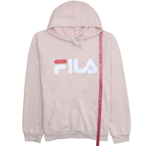 Fila Women's Pink Pullover Hoodie 3XL Cotton Blend Casual Sweatshirt