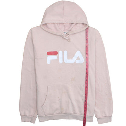 Fila Women's Pink Pullover Hoodie 3XL Cotton Blend Casual Sweatshirt