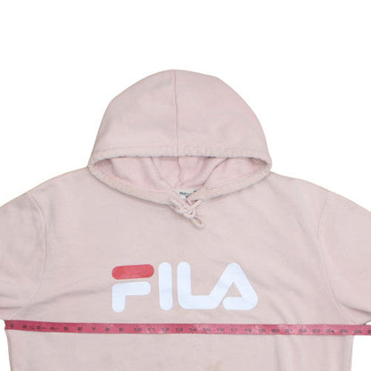 Fila Women's Pink Pullover Hoodie 3XL Cotton Blend Casual Sweatshirt