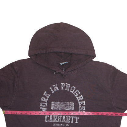 Carhartt Mens Brown 2XL Pullover Hoodie Work In Progress Graphic