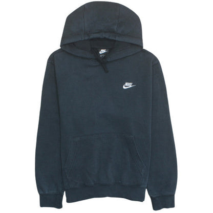 Nike Men's Black Pullover Hoodie Medium Logo Fleece Sweatshirt
