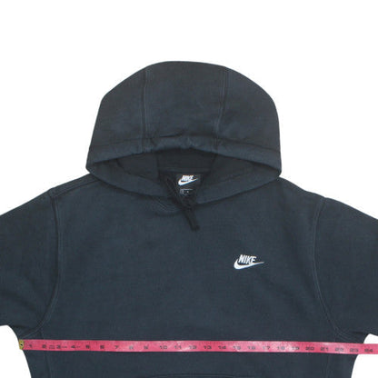 Nike Men's Black Pullover Hoodie Medium Logo Fleece Sweatshirt