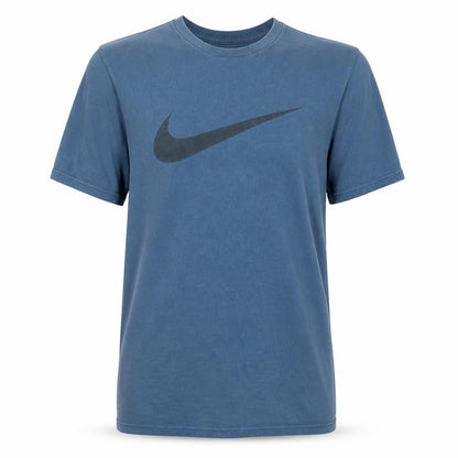 Nike Men's Blue Athletic Fit Logo T-Shirt Size L