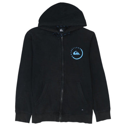 Quiksilver Men's Black XL Full Zip Hoodie Sweatshirt