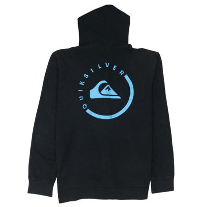 Quiksilver Men's Black XL Full Zip Hoodie Sweatshirt