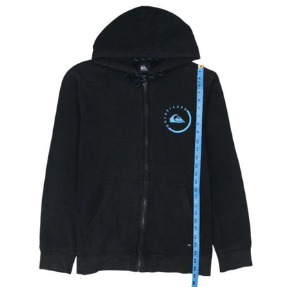 Quiksilver Men's Black XL Full Zip Hoodie Sweatshirt