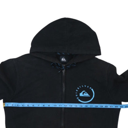 Quiksilver Men's Black XL Full Zip Hoodie Sweatshirt