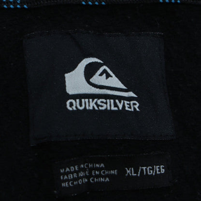 Quiksilver Men's Black XL Full Zip Hoodie Sweatshirt