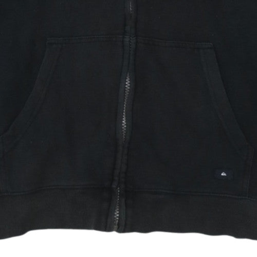 Quiksilver Men's Black XL Full Zip Hoodie Sweatshirt