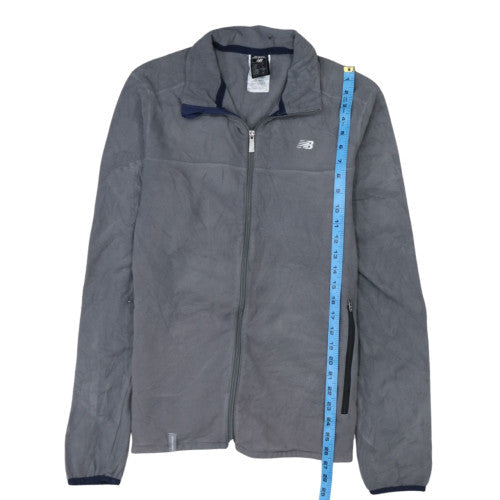 New Balance Men's Grey M Fleece Full Zip Sports Jacket