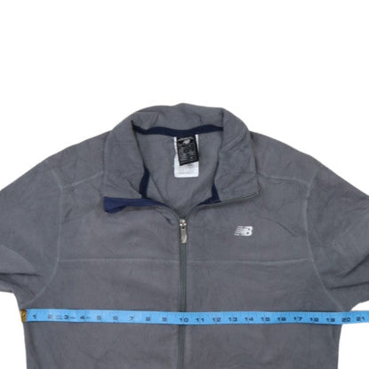 New Balance Men's Grey M Fleece Full Zip Sports Jacket