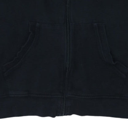 Champion Men's Black Full Zip Hoodie Medium Cotton Blend
