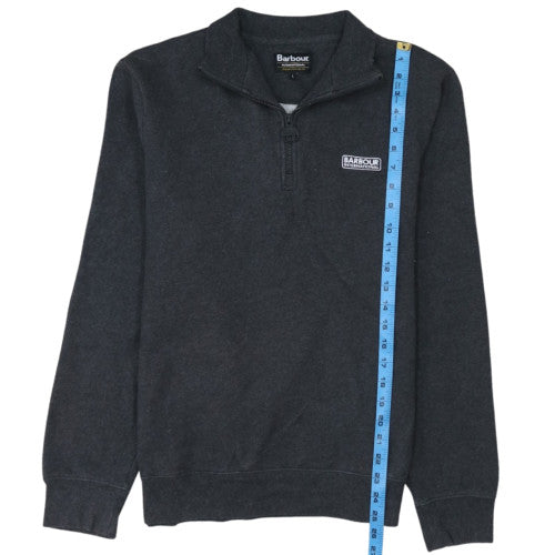 Barbour International Men's Grey L 1/2 Zip Pullover Sweatshirt