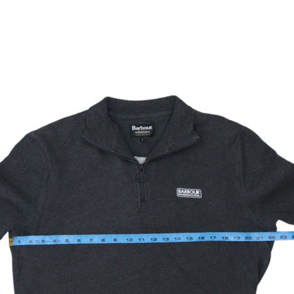Barbour International Men's Grey L 1/2 Zip Pullover Sweatshirt