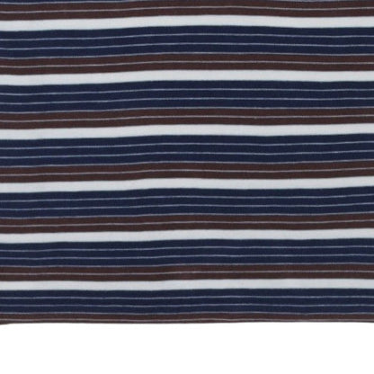 Lacoste Men's Blue Striped Cotton Polo Shirt Size M