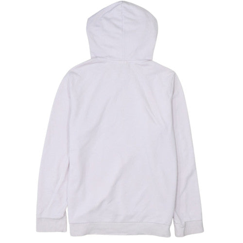 Adidas Womens Light Pink Pullover Hoodie Size L Cotton Blend