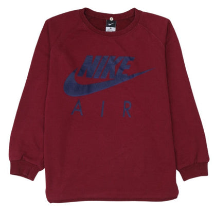 Nike Women’s Burgundy Cotton Crew Neck Pullover Sweatshirt L