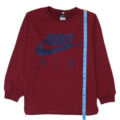 Nike Women’s Burgundy Cotton Crew Neck Pullover Sweatshirt L