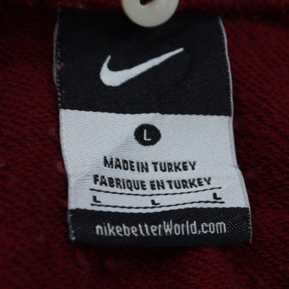 Nike Women’s Burgundy Cotton Crew Neck Pullover Sweatshirt L