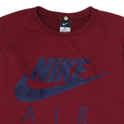 Nike Women’s Burgundy Cotton Crew Neck Pullover Sweatshirt L