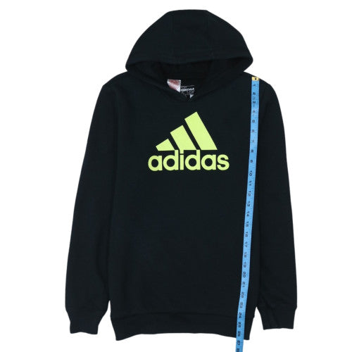 Adidas Boys Black Hooded Pullover Hoodie 15-16 Years Sport Essentials
