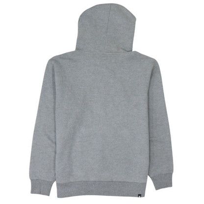 DC Men’s Grey XL Pullover Hoodie with Purple Logo Graphic Print