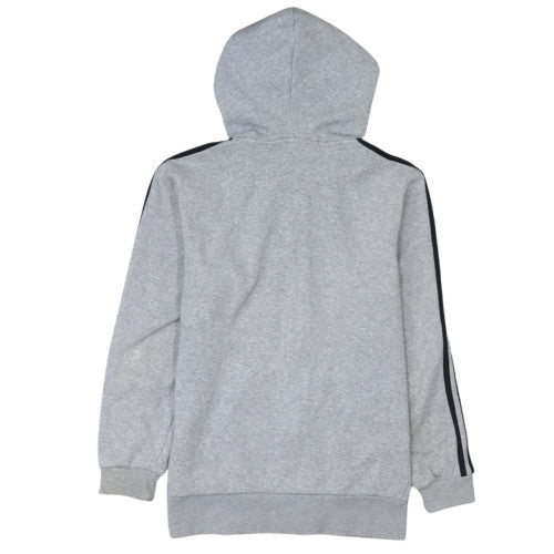 Adidas Men's Grey Full Zip Hoodie S Regular Fit Fleece Sweatshirt