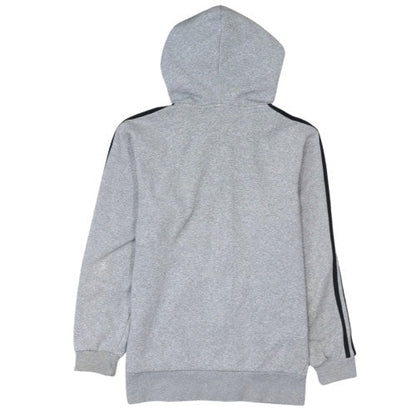 Adidas Men's Grey Full Zip Hoodie S Regular Fit Fleece Sweatshirt