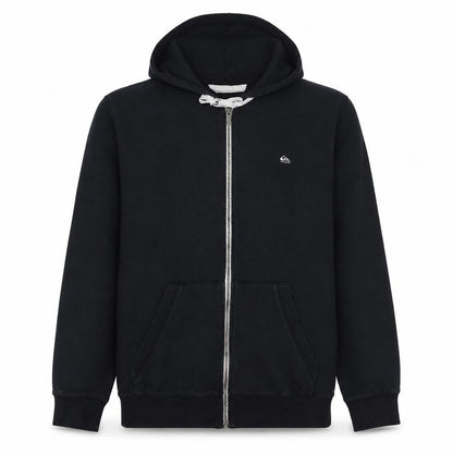 Quiksilver Men's Black XL Full Zip Hoodie Fleece Jacket
