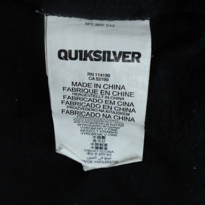 Quiksilver Men's Black XL Full Zip Hoodie Fleece Jacket