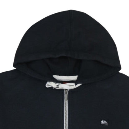 Quiksilver Men's Black XL Full Zip Hoodie Fleece Jacket