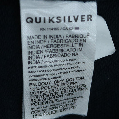 Quiksilver Men's Blue XL Pullover Hoodie Surf Graphic Cotton Blend
