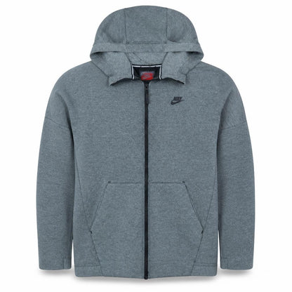 Nike Men’s Grey Full Zip Hoodie L Regular Fit Lightweight