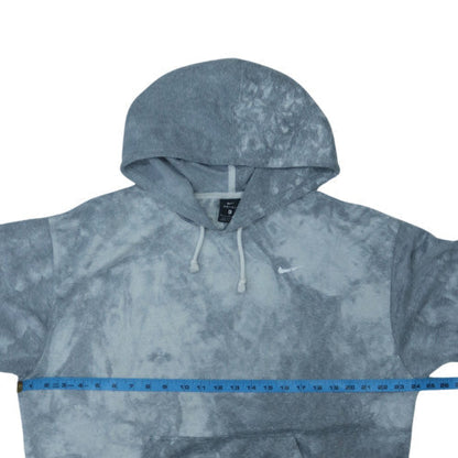 Nike Men's Grey Dri-Fit Pullover Hoodie Size M Tie Dye Sportswear