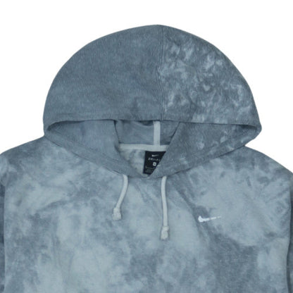 Nike Men's Grey Dri-Fit Pullover Hoodie Size M Tie Dye Sportswear