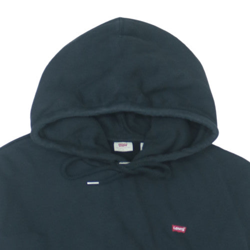 Levi's Men's Black Pullover Hoodie Size L Logo Fleece Sweatshirt