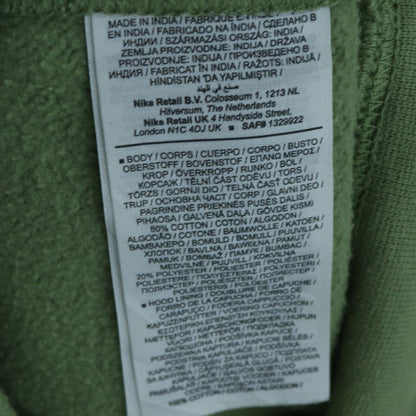 Nike Men's Green Pullover Hoodie Size S Regular Fit Fleece
