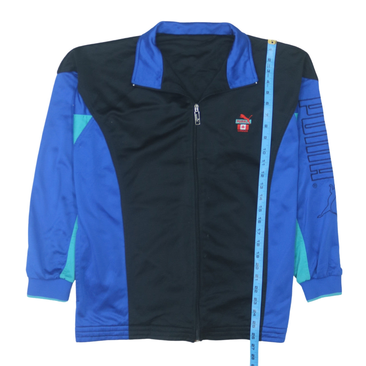 Puma Men's Blue Full Zip Retro Canada Sweatshirt Size M