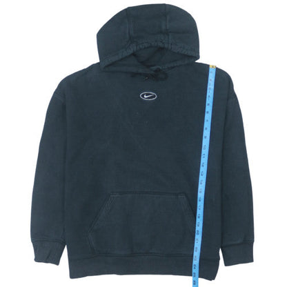 Nike Mens Black Pullover Hoodie M Classic Logo Design
