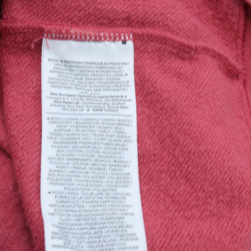 Nike Women's Pink Full Zip Hoodie L Soft Cotton Blend Casual