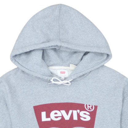 Levi's Men's Grey Logo Pullover Hoodie Size M